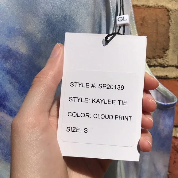 Revolve Generation Love Kaylee Printed Silk Blouse - Picture 9 of 16